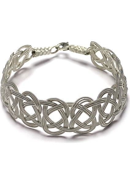 1000 Ayar Kazaziye Unisex Gümüş Bileklik