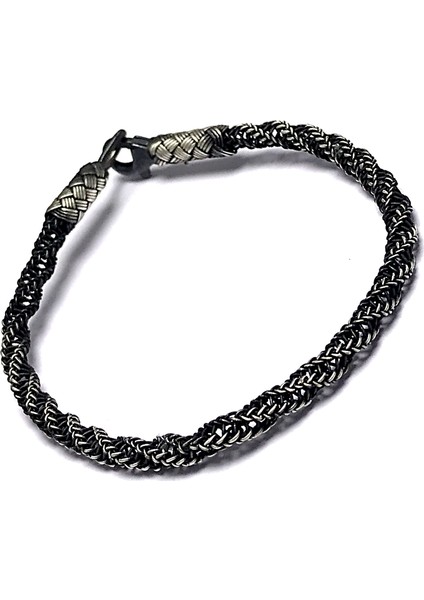 1000 Ayar Kazaziye Unisex Gümüş Bileklik