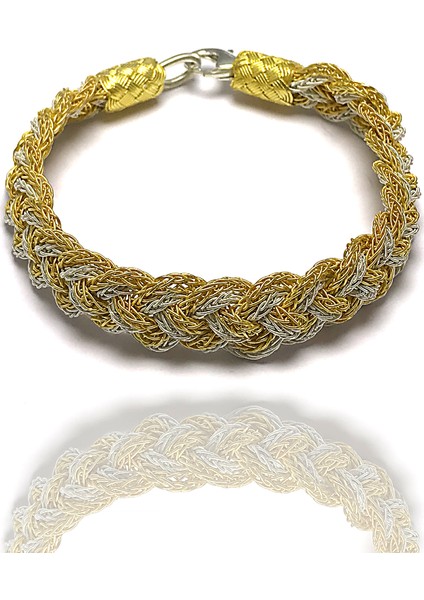 1000 Ayar Kazaziye Unisex Gümüş Bileklik