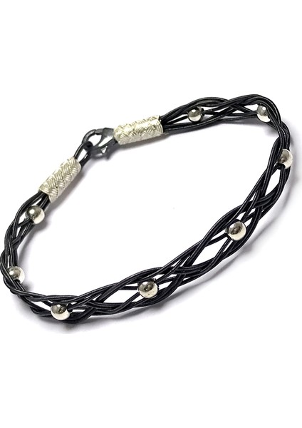 1000 Ayar Kazaziye Unisex Gümüş Bileklik