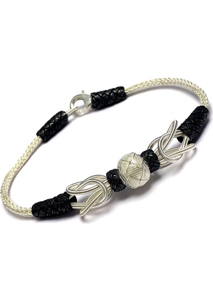 1000 Ayar Kazaziye Unisex Gümüş Bileklik