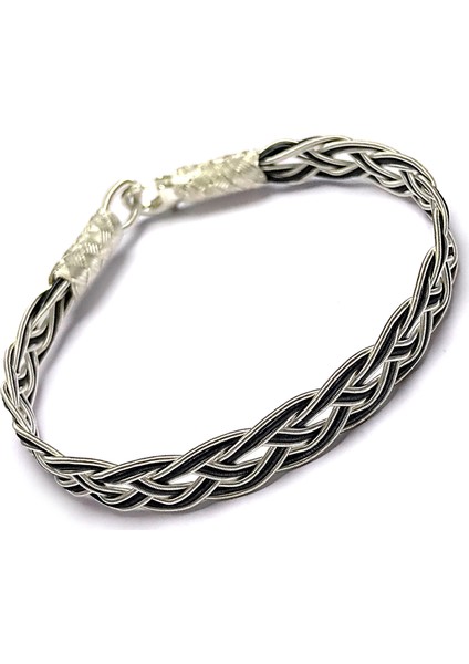 1000 Ayar Kazaziye Unisex Gümüş Bileklik