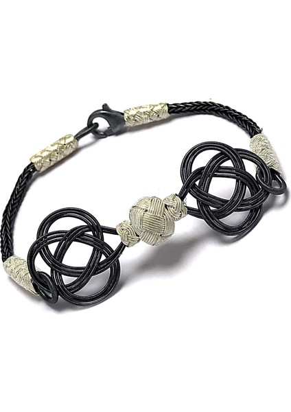 1000 Ayar Kazaziye Unisex Gümüş Bileklik