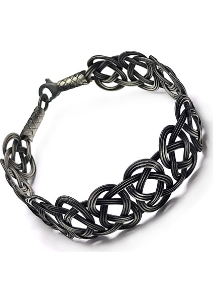 1000 Ayar Kazaziye Unisex Gümüş Bileklik