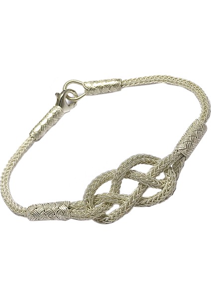 1000 Ayar Kazaziye Unisex Gümüş Bileklik