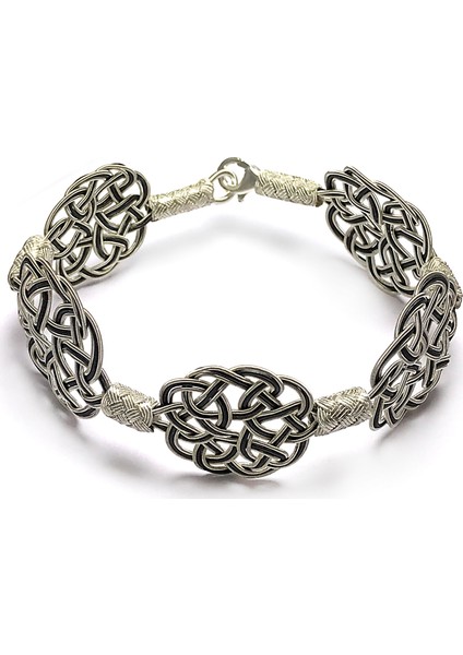 1000 Ayar Kazaziye Unisex Gümüş Bileklik