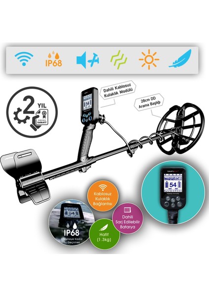 Nokta&makro Simplex + ( Su Geçirmez ve Hafif Dedektör )