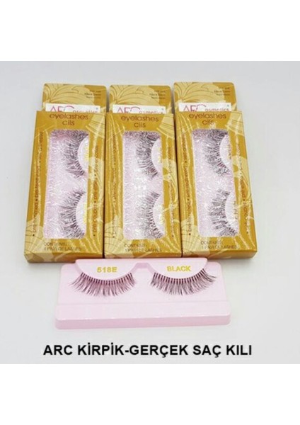 Gerçek Saç Takma Kirpik - 518 E
