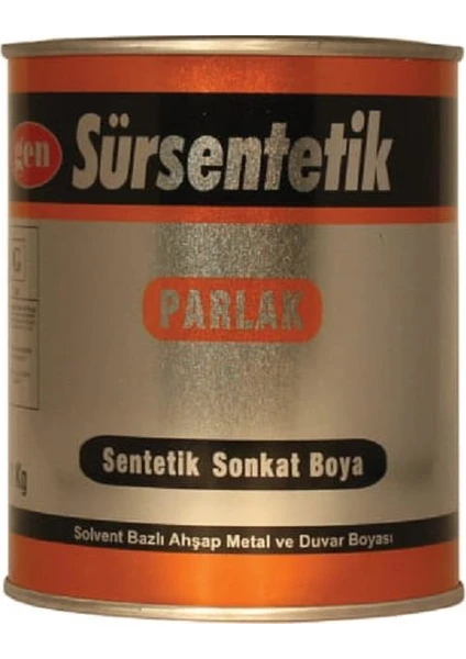 Sür Sentetik Parlak Boya 3 kg 324 Siyah