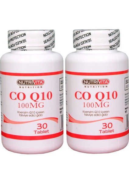 Co Q10 100 Mg 30 Tablet 2 Adet
