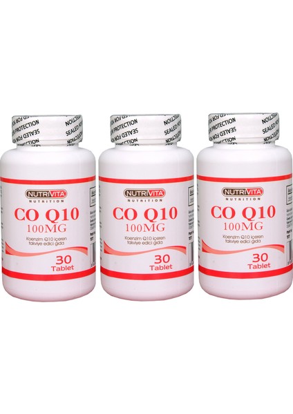 Co Q10 100 Mg 30 Tablet 3 Adet