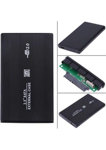 2.5" Sata Harddisk Kutusu USB 2.0 Notebook Diskleri Için HDD Kasası