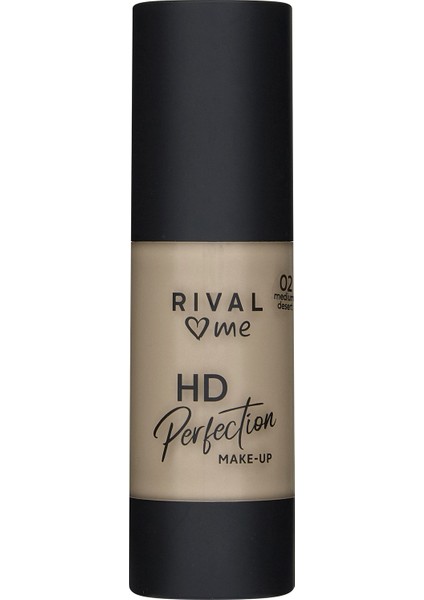 Rival Loves Me Fondöten Hd Perfection No:02 Medium Desert