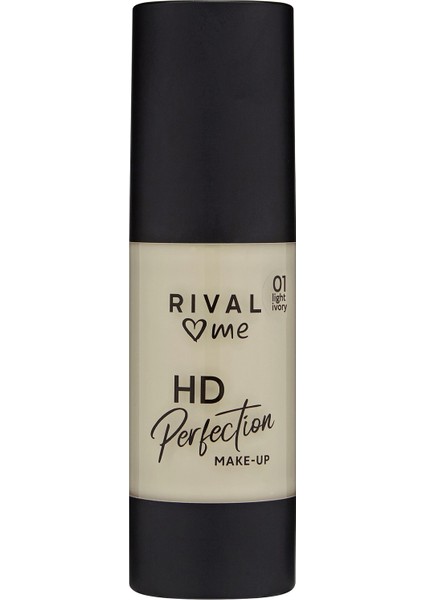 Rival Loves Me Fondöten Hd Perfection No:01 Light Ivory
