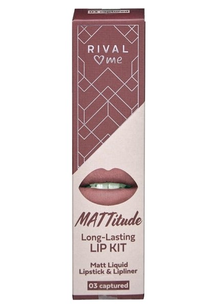 Rival Loves Me Ruj Likit Mat Kit No:03 Mattitude Captured