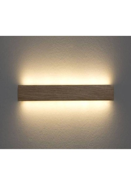 LED Aydınlatma Ahşap Çift Yönlü Aplik Bar Dekor LED