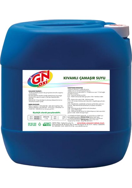 Gnoxı - Ultra Kıvamlı Çamaşır Suyu 20 kg