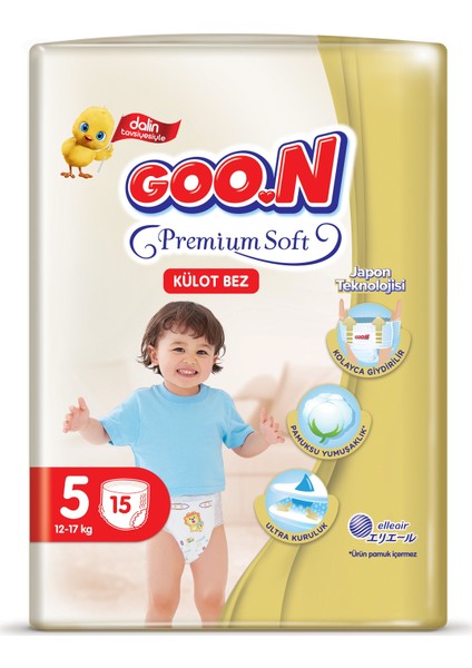 Premium Soft Külot Bez 5 Beden 15 Li x 6