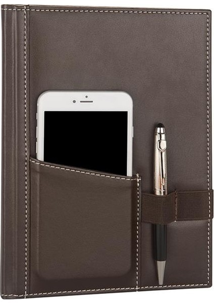 5464 Telefon Kılıflı Çizgili Defter Kahverengi 17 x 24 cm fiyatları