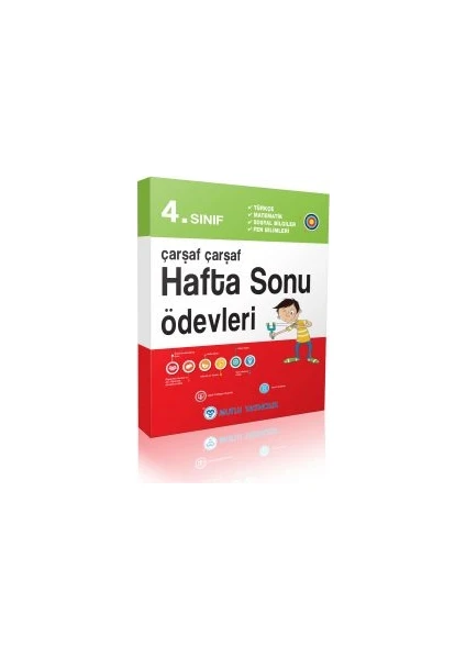 Mutlu Yayıncılık 4. Sınıf Çarşaf Çarşaf Hafta Sonu Ödevleri