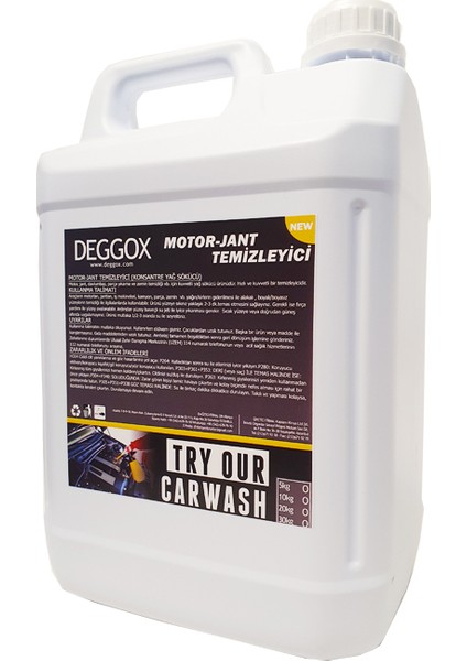 Jant ve Motor Temizleyici Güçlü Formül New  5 lt