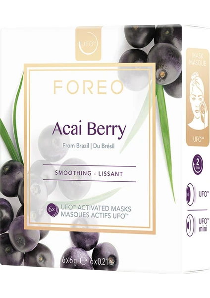 Ufo™ Acai Berry Pürüzsüzleştirici 6'lı Aktif Maske