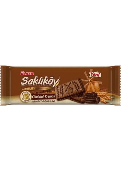Saklıköy Çikolatalı Kremalı Bisküvi 87 gr (Ü:00831-07)-24'Lü Paket