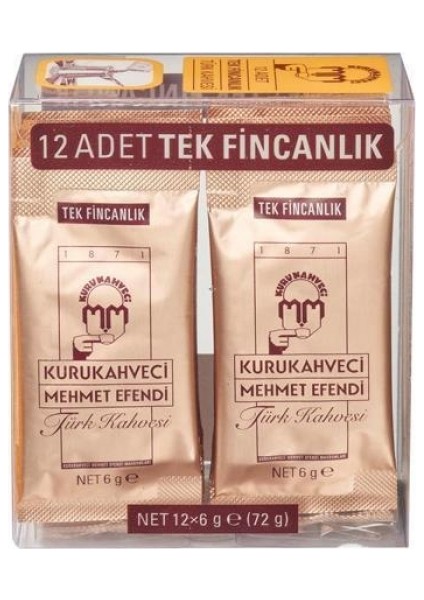 Türk Kahvesi (Tek Fincanlık) 6Gr -12'Li Paket (K:12)