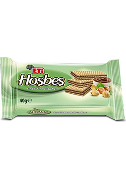 Hoşbeş Fındıklı Gofret 40Gr(K:17522)-24'Lü