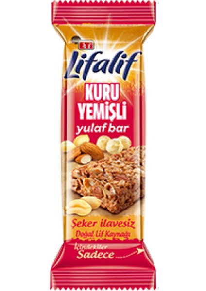Lifalif Kuru Yemişli Yulaf Bar 35Gr (K:66949) -12'Li Paket