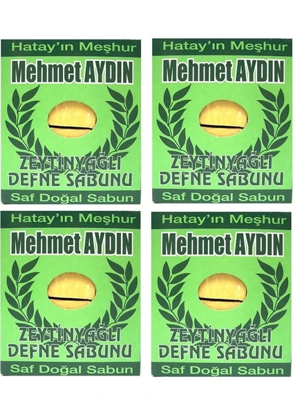 Mehmet Aydın Zeytinyağlı Defne Sabunu 950 gr x 4 Paket