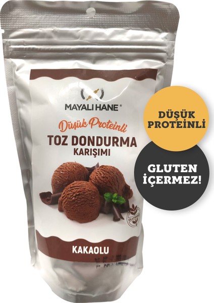 Düşük Proteinli Kakaolu Toz Dondurma Karışımı 200 gr