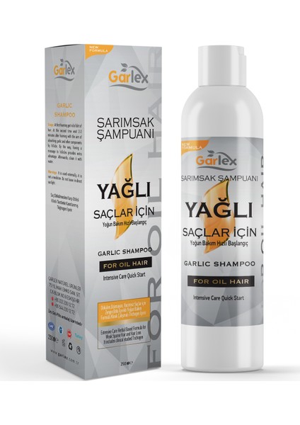 Sarımsak Şampuanı 250 ml Yağlı Saçlar