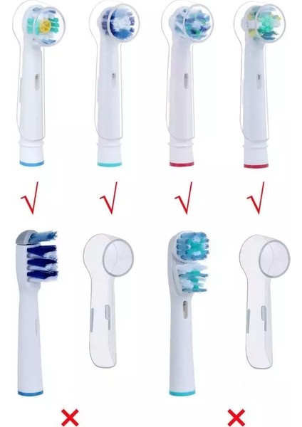 ORAL-B Diş Fırçası Başlıkları Için Koruma Kapağı Kapak