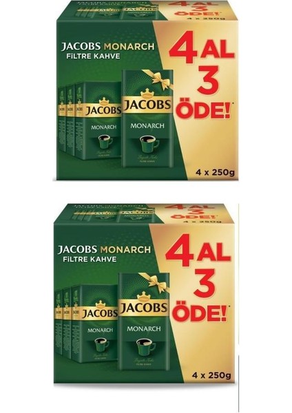 Monarch Filtre 250 gr 2'li Set