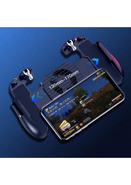 Cep Telefonu Oyun Konsolu Soğutma Fanlı Standlı  Pubg Ateş Tetik Gamepad Joystick