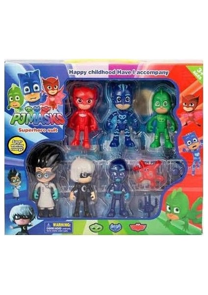 Pj Masks Figür Oyuncakları 10'lu Set