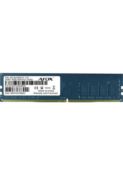 16GB 2400MHz DDR4 Ram AFLD416ES1P