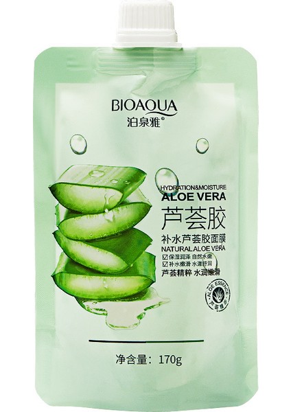 Bıoaqua Aloe Vera Yatıştırıcı Nemlendirici "Instant Cure" Jel Maske 170 gr