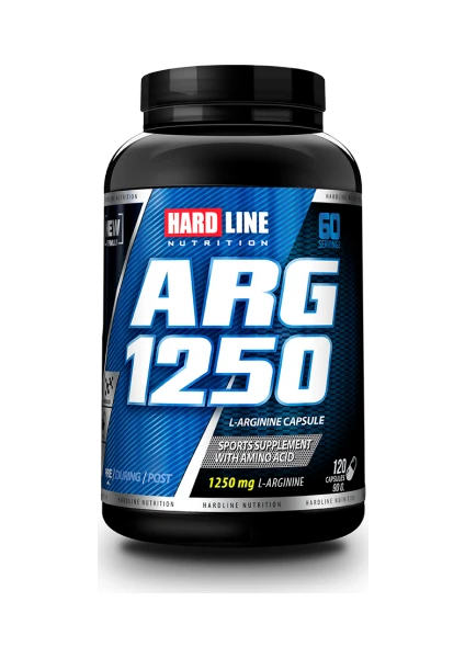 Hardline ARG 1250 Mg 120 Kapsül - (Arginine, Arjinin )