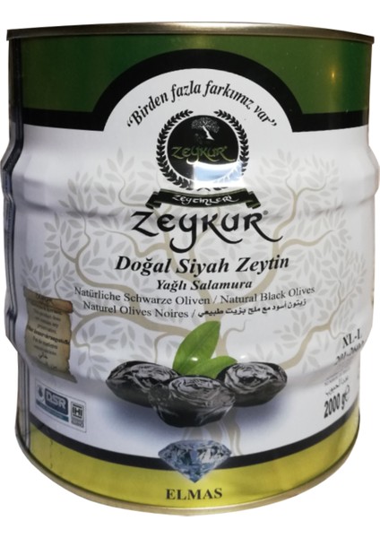 Elmas Siyah Zeytin 2 Kg