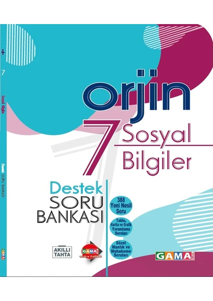 Gama Yayınları 7. Sınıf Orjin Sosyal Bilgiler Destek Soru Bankası