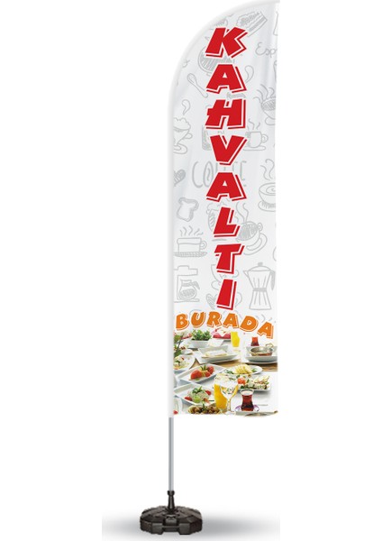 Kahvaltı Temalı Yelken ve Reklam Bayrağı