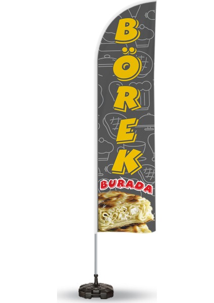 Börek Temalı Yelken ve Reklam Bayrağı