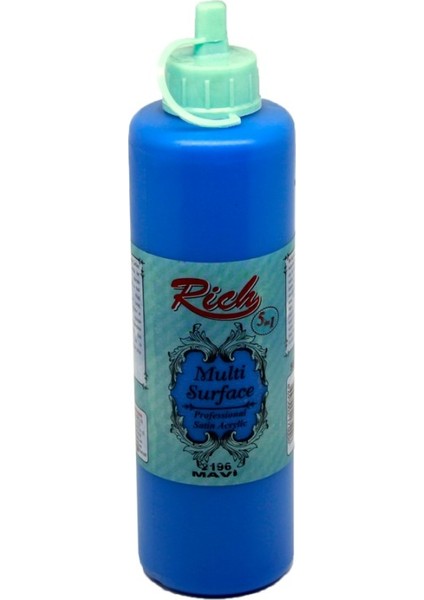 Multi Surface Akrilik Boya 500 cc 2196 Mavi