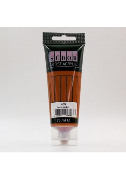 Akrilik Boya Tüp 75 ml 409 Yanık Amber