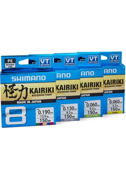 Kaırıkı Ip Misina 300 M 0,06 Steel Gray