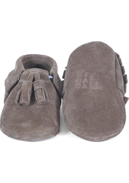 Vizon Süet Ponpon Detaylı Bebek Patik modelleri