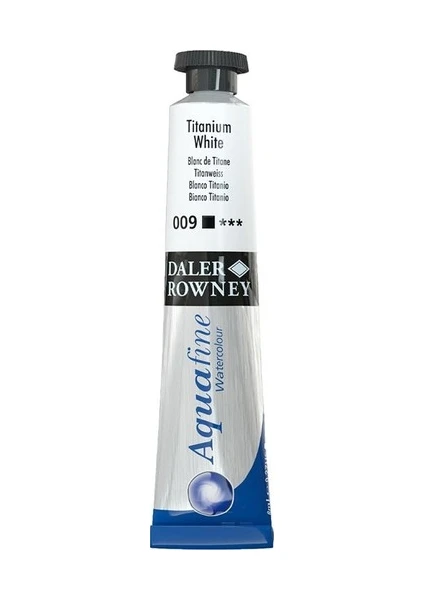 Daler Rowney Aquafine Tüp Sulu Boya 8 ml 009 Titanium White