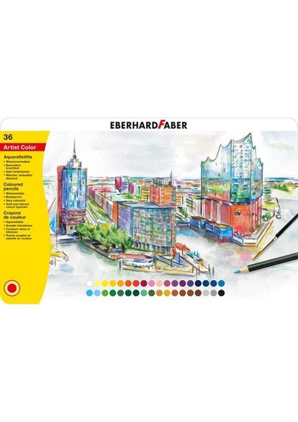 Artist Color Aquarell Boya Sulu Boya Kalemi Seti 36 Renk
